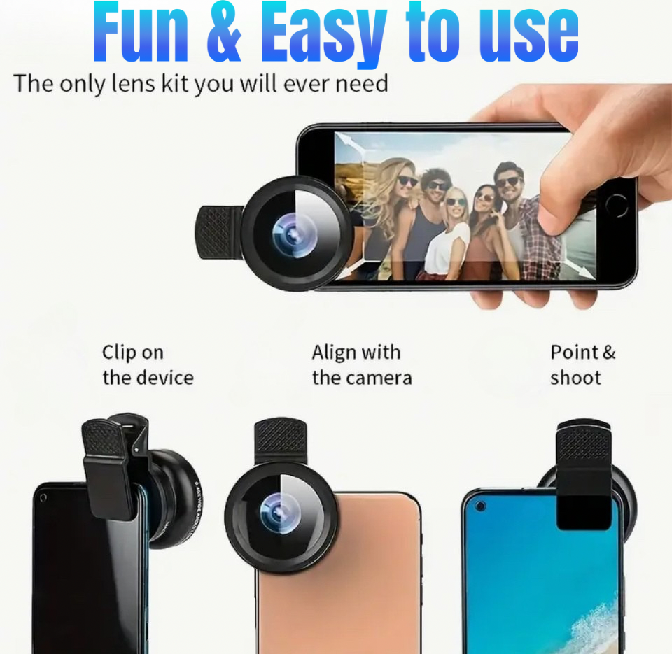 1 Ultra Wide Angle Smartphone lens with Marco and Zoom Dual Functionality